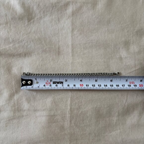 AzureJewels Cuban-Style Stainless Steel Chain Bracelet - Picture 3 of 3